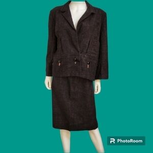 TRUE Vintage Early 19th Century Wool Cosplay Blazer Skirt Suit